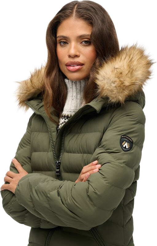 SUPERDRY FUJI FAUX FUR LONGLINE ΜΠΟΥΦΑΝ ΓΥΝΑΙΚΕΙΟ W5012001A-1TH