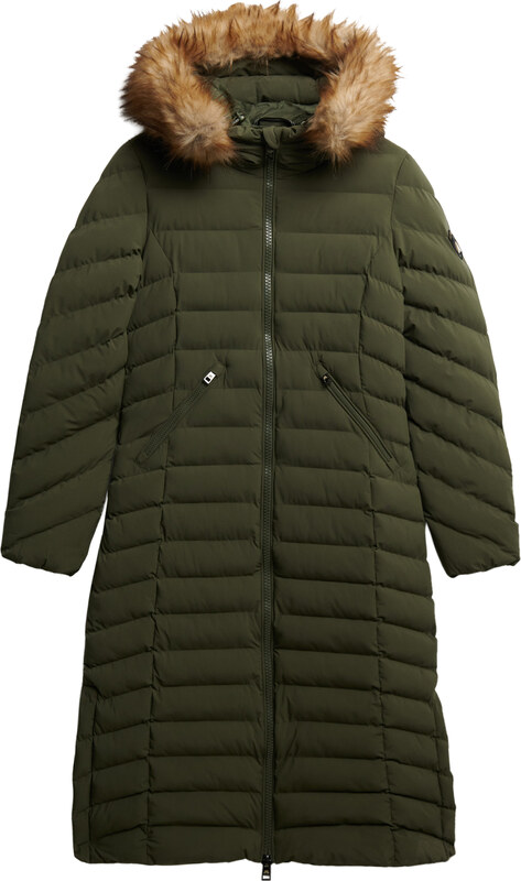 SUPERDRY FUJI FAUX FUR LONGLINE ΜΠΟΥΦΑΝ ΓΥΝΑΙΚΕΙΟ W5012001A-1TH