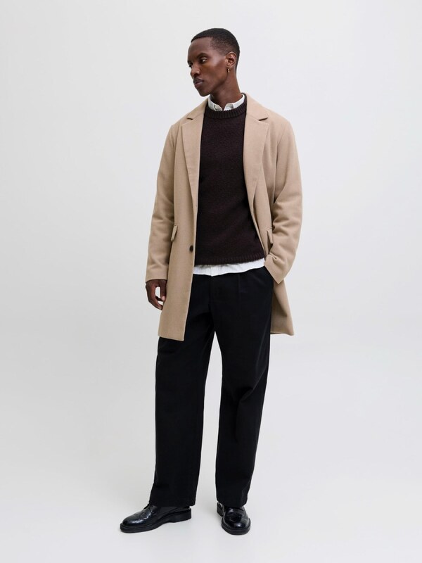 JACK & JONES Ανοιξιάτικο και φθινοπωρινό παλτό 'JJEHARRIS' γκριζομπέζ