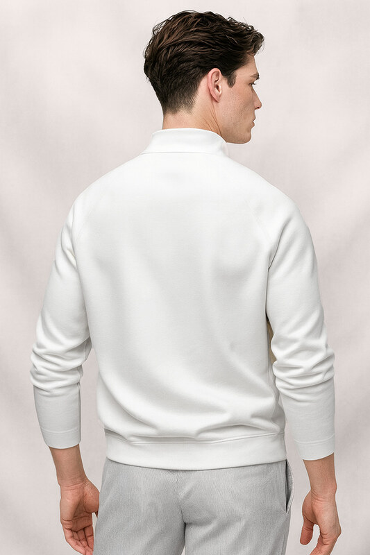 UnitedKind Horse Jumping Minimal, Φούτερ σε Λευκό Χρώμα