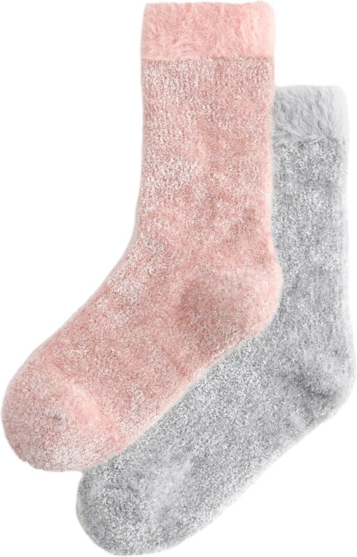 Next Κάλτσες γκρι / ρόδινο