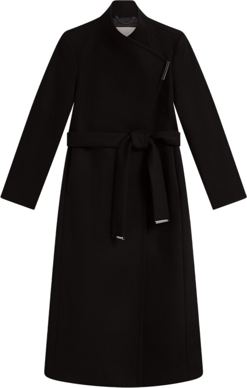 TED BAKER Παλτο Rose Mid Lengthed Wool Wrap 282071 black