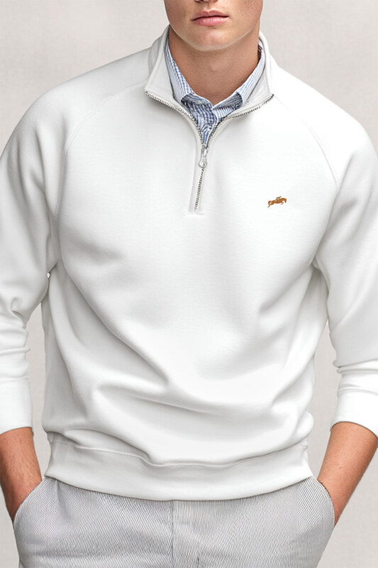 UnitedKind Horse Jumping Minimal, Φούτερ σε Λευκό Χρώμα