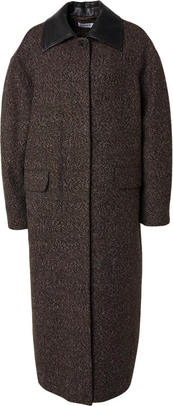 EDITED Ανοιξιάτικο και φθινοπωρινό παλτό 'Leah' καφέ / μαύρο / λευκό