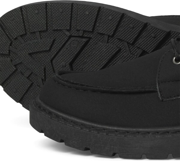 JACK & JONES Μπότες με κορδόνια ανθρακί