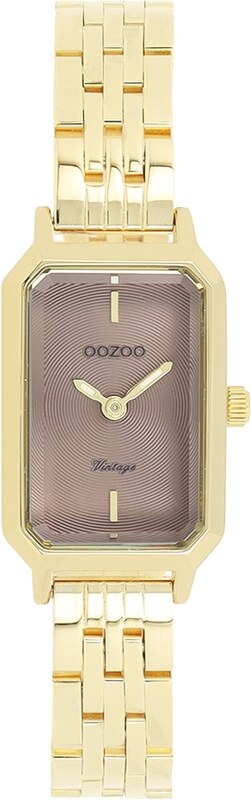 OOZOO Vintage - C20428, Gold case with Stainless Steel Bracelet