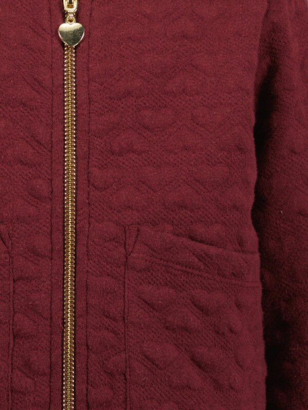 BLUE SEVEN Ζακέτα φούτερ σκούρο κόκκινο