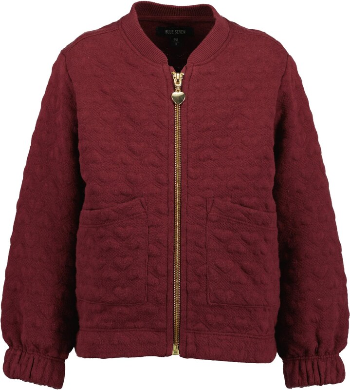 BLUE SEVEN Ζακέτα φούτερ σκούρο κόκκινο