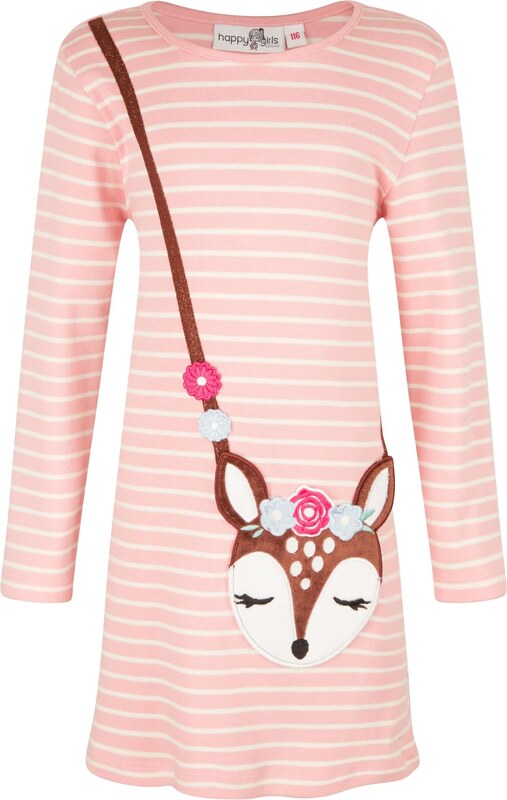 happy girls Φόρεμα ανάμεικτα χρώματα / ρόδινο