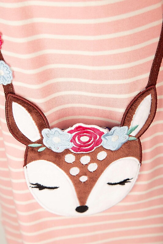 happy girls Φόρεμα ανάμεικτα χρώματα / ρόδινο