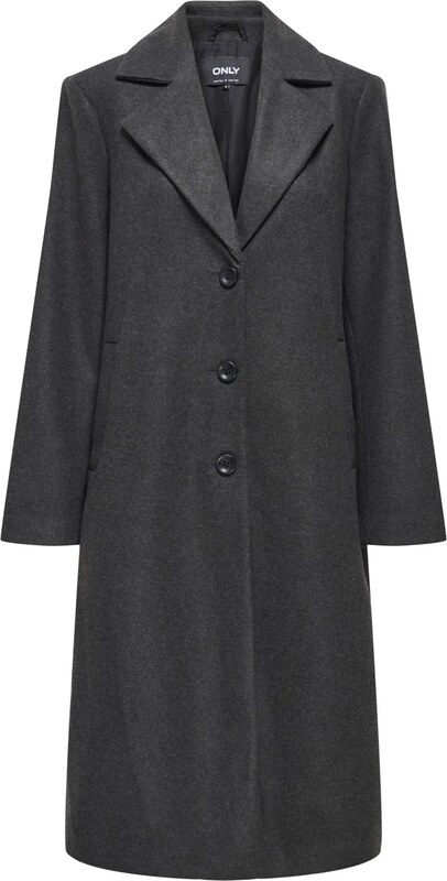 ONLY Ανοιξιάτικο και φθινοπωρινό παλτό 'ONLLISA' γκρι μελανζέ