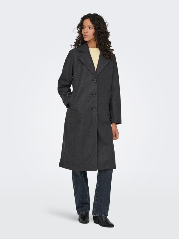 ONLY Ανοιξιάτικο και φθινοπωρινό παλτό 'ONLLISA' γκρι μελανζέ