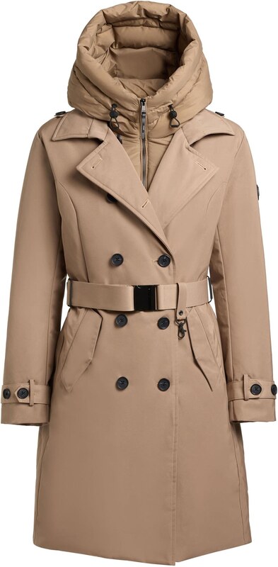 khujo Ανοιξιάτικο και φθινοπωρινό παλτό 'Gora' σκούρο μπεζ / ανοικτό καφέ