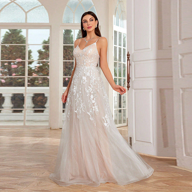 PUDA Lace Bridal Dress: Fairycore French Entrance Dress