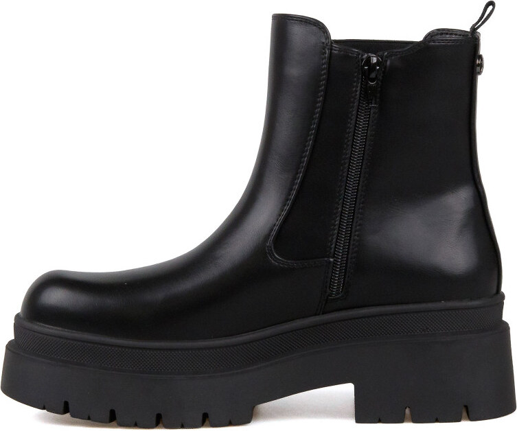 Μαύρο Biker Μποτάκι Envie Chunky Chelsea Boots E12-22153-34