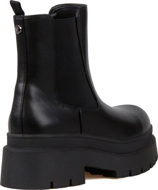 Μαύρο Biker Μποτάκι Envie Chunky Chelsea Boots E12-22153-34