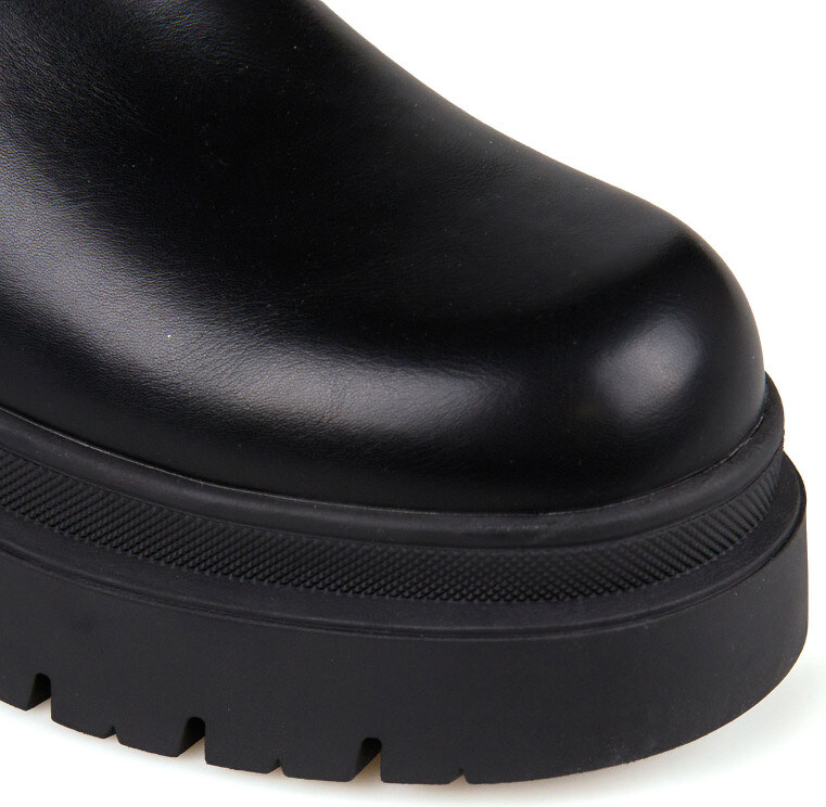 Μαύρο Biker Μποτάκι Envie Chunky Chelsea Boots E12-22153-34