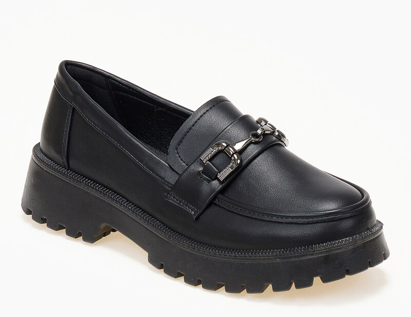 issue Loafers με διακοσμητική αγκράφα - Μαύρο - 032012