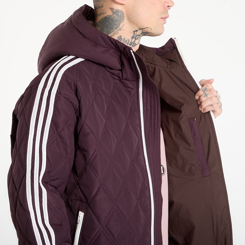 adidas Originals Μπουφάν adidas x Wales Bonner Quilted Jacket Shadow Maroon/ Yellow XL