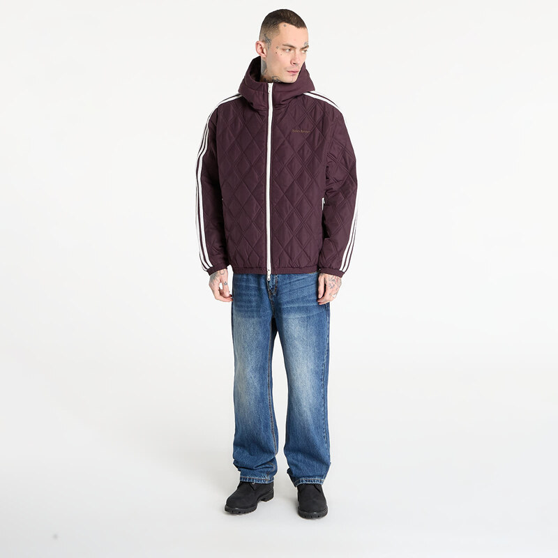 adidas Originals Μπουφάν adidas x Wales Bonner Quilted Jacket Shadow Maroon/ Yellow XL