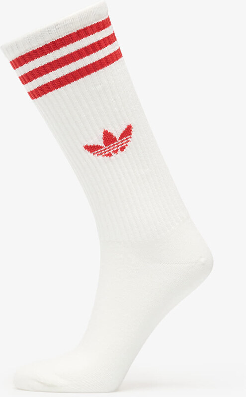 adidas Originals Κάλτσες adidas 3-Stripes High Crew Socks 3 Pairs Off White/ Off White/ Off White L