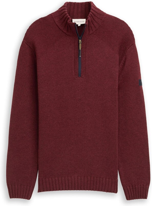 TOM TAILOR Πουλόβερ μπορντό