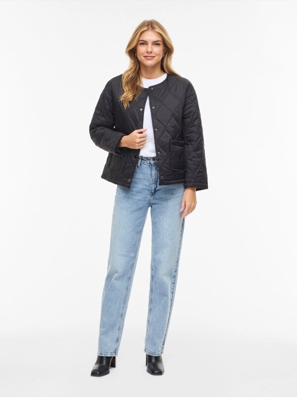 VILA Φθινοπωρινό και ανοιξιάτικο μπουφάν μαύρο