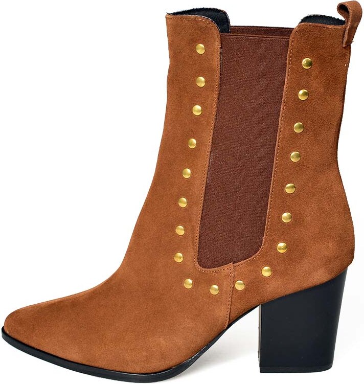 Γυναικεία Μποτάκια Marron 30681 Camel S.