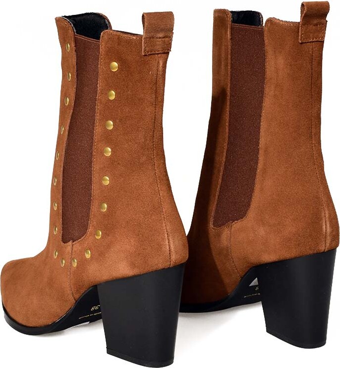 Γυναικεία Μποτάκια Marron 30681 Camel S.