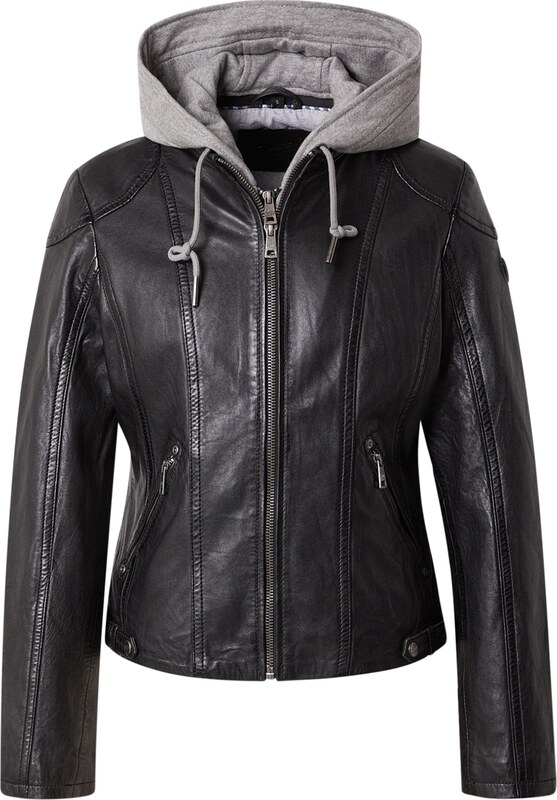 Mauritius Φθινοπωρινό και ανοιξιάτικο μπουφάν 'Ammy' ανοικτό γκρι / μαύρο