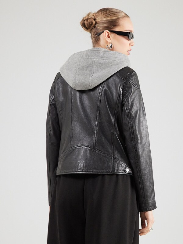 Mauritius Φθινοπωρινό και ανοιξιάτικο μπουφάν 'Ammy' ανοικτό γκρι / μαύρο