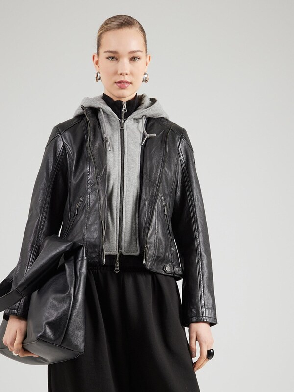 Mauritius Φθινοπωρινό και ανοιξιάτικο μπουφάν 'Ammy' ανοικτό γκρι / μαύρο