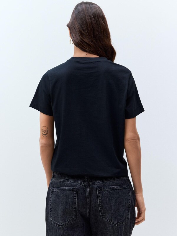 Next Μπλουζάκι μπεζ / μαύρο