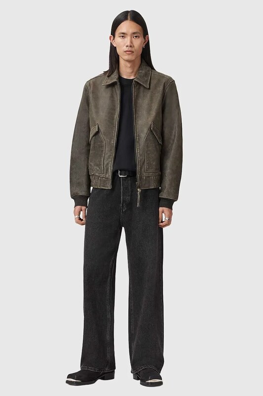 Δερμάτινο μπουφάν AllSaints MARLAND