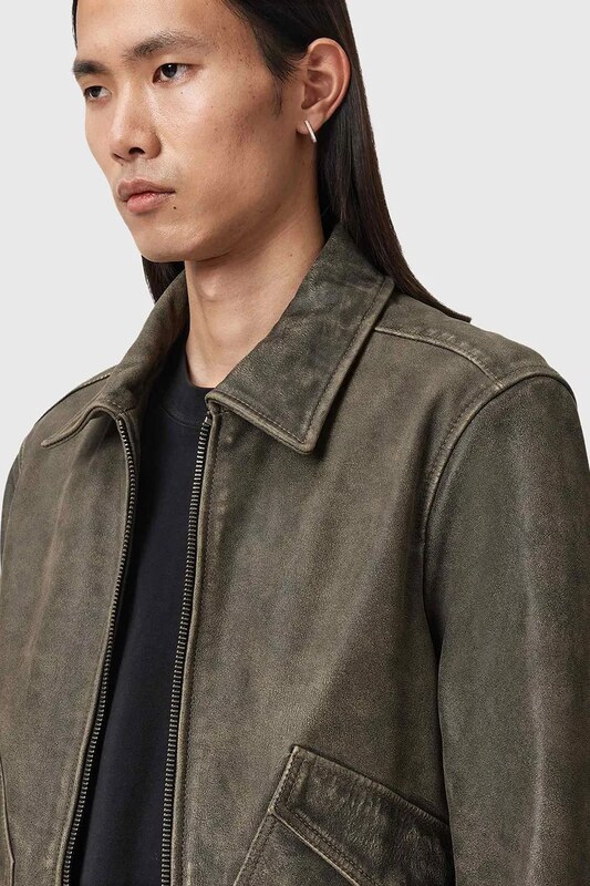 Δερμάτινο μπουφάν AllSaints MARLAND