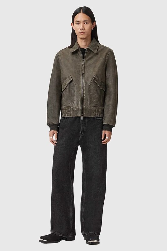 Δερμάτινο μπουφάν AllSaints MARLAND