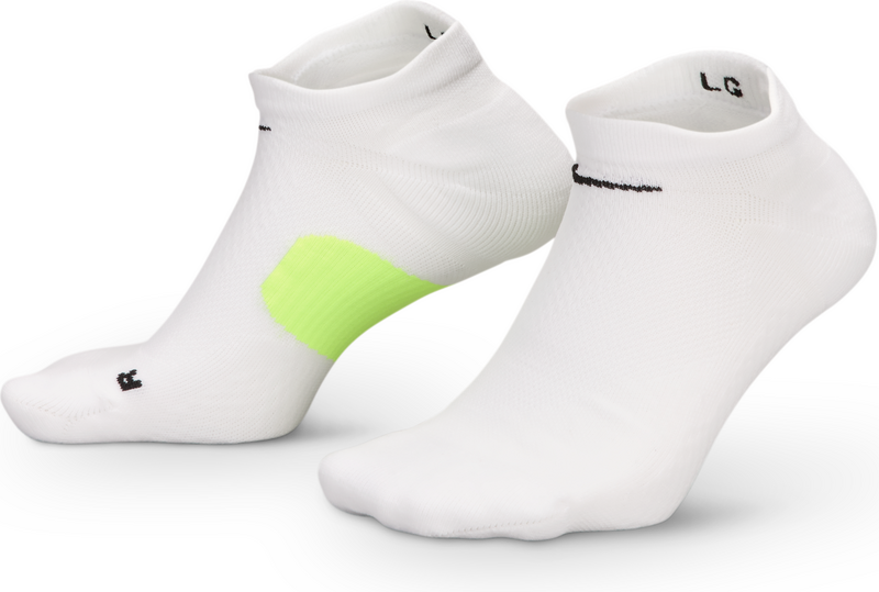 Nike Running Midweight No-Show Socks (1 Pair) - White