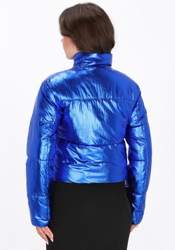 faina Φθινοπωρινό και ανοιξιάτικο μπουφάν μπλε ρουά