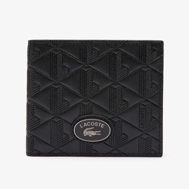 Ανδρικό Πορτοφόλι Lacoste Medium Monogram Billfold Black