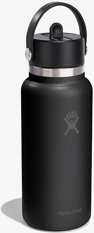 Μπουκάλι Hydro Flask 946ml Wide Flex Straw Cap Black Universal