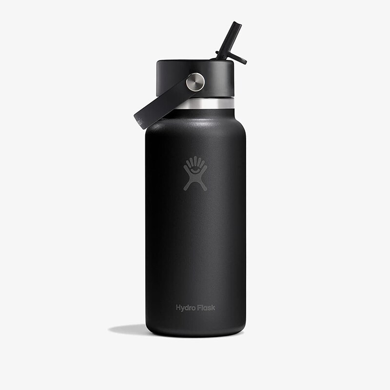 Μπουκάλι Hydro Flask 946ml Wide Flex Straw Cap Black Universal