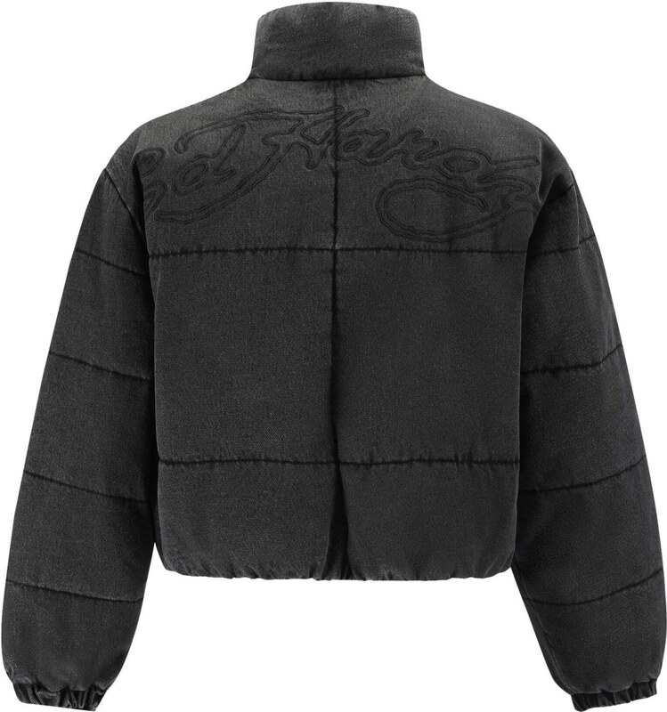 Ed Hardy Χειμερινό μπουφάν 'Love Kills' μαύρο ντένιμ