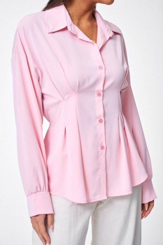 DeCoro Πουκάμισο με Δέσιμο - ΡΟΖ