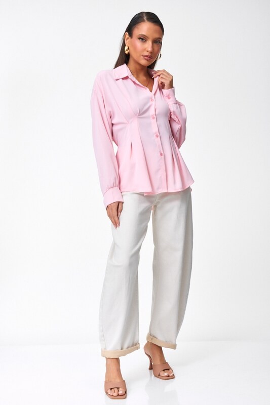 DeCoro Πουκάμισο με Δέσιμο - ΡΟΖ