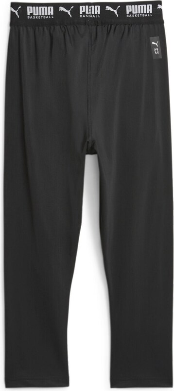 PUMA Αθλητικό σλιπ 'Hoops Team' μαύρο / λευκό