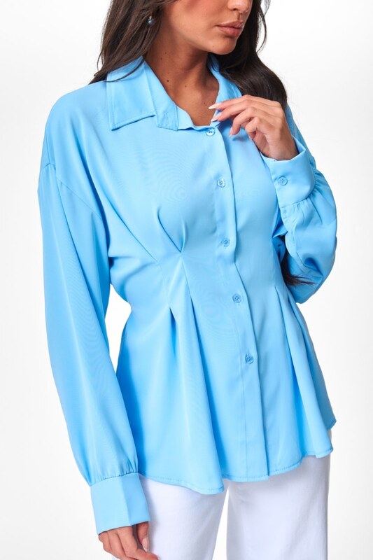 DeCoro Πουκάμισο με Δέσιμο - ΓΑΛΑΖΙΟ