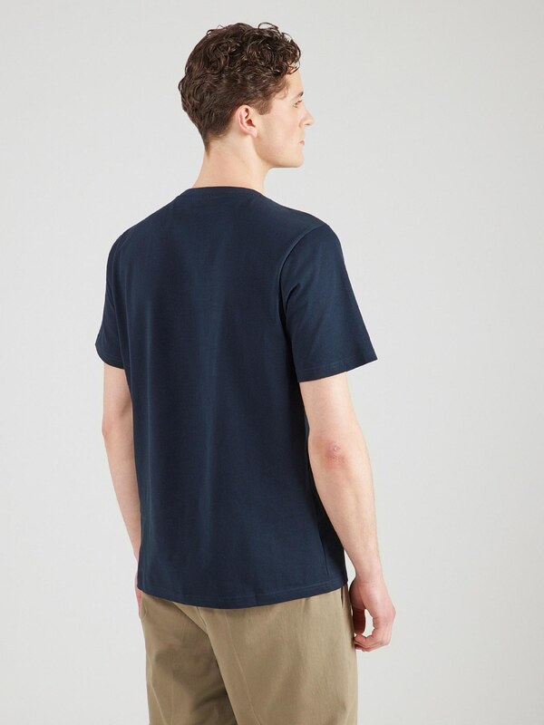 KnowledgeCotton Apparel Μπλουζάκι ναυτικό μπλε