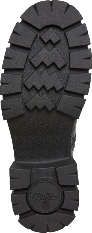 BUFFALO Μποτάκι με κορδόνια 'Zora' μαύρο