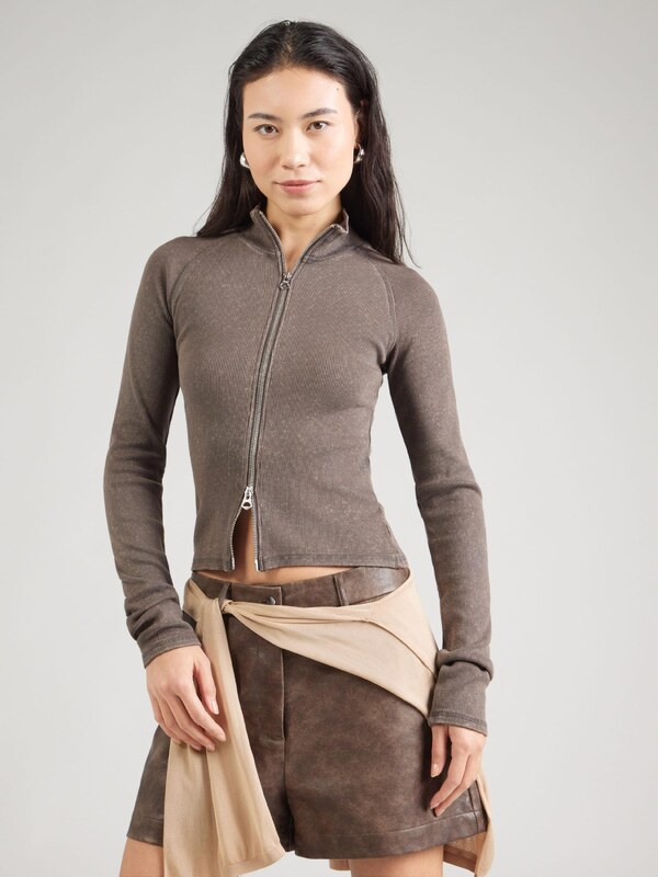 WEEKDAY Πλεκτή ζακέτα 'Ali' τέφρα