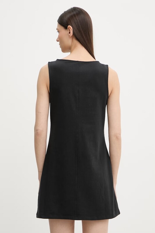 Levi's μικρό μαύρο φόρεμα βαμβακερό με ελαστάν KNIT (T3 OVERDEV)